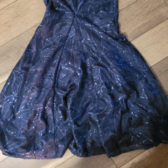 Lulus Pure Beauty Navy Blue Sequin Sleeveless Maxi Dress - Picture 8 of 12